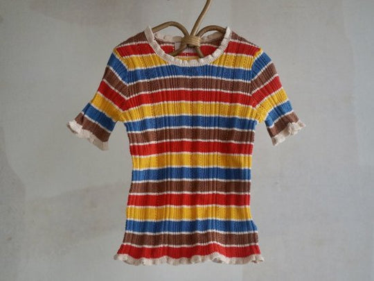 Multi Border knit tops