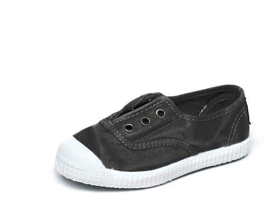 デッキシューズ / ブラック・ムラ染め