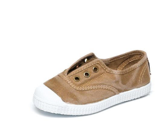 デッキシューズ / ベージュ・ムラ染め