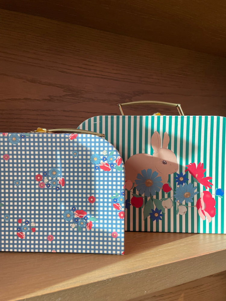 2 PACK SUITCASE/BUNNY TOKKI/BLOSSOM CHECK