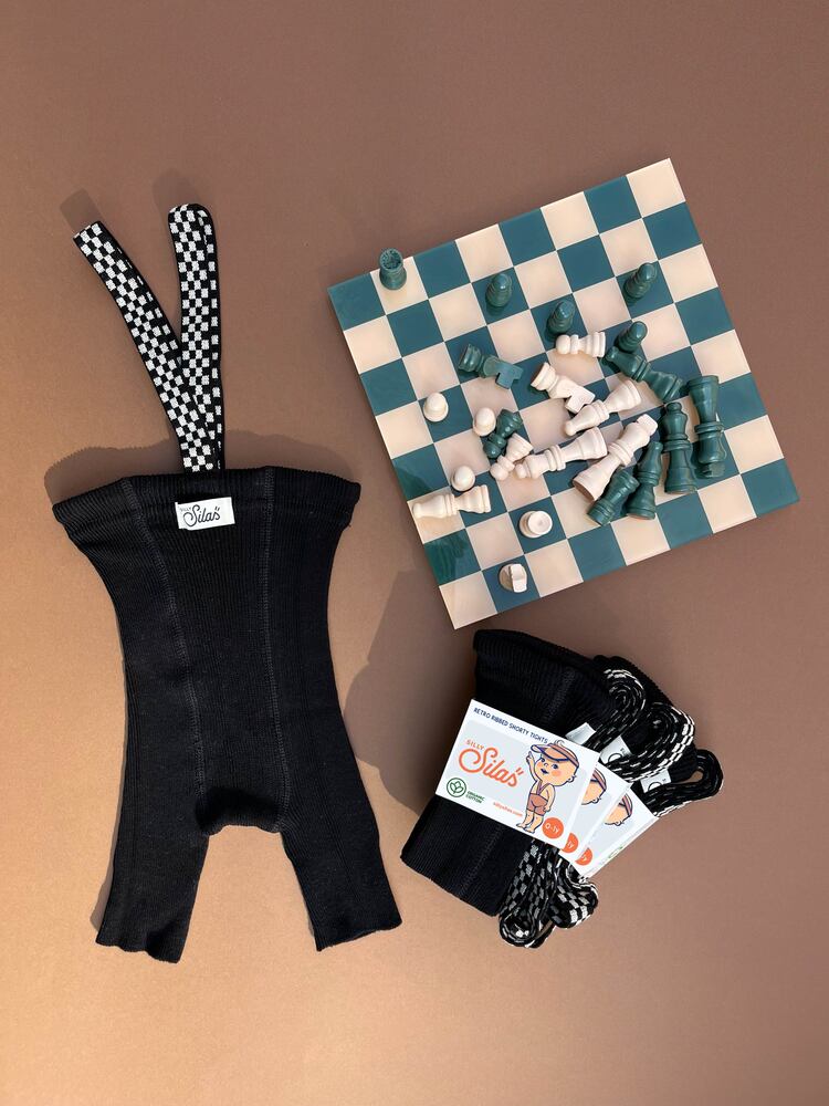 Shorty Tights Collection_Classic Black Checked