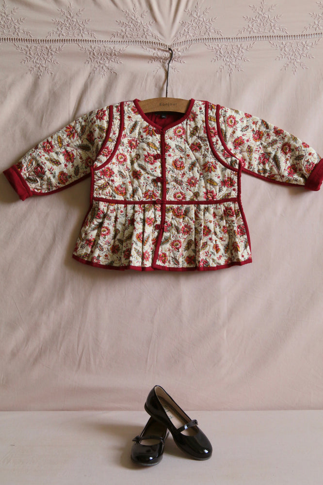 Quilted jacket Aline print