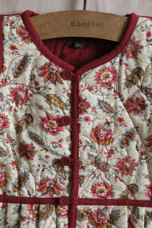 Quilted jacket Aline print