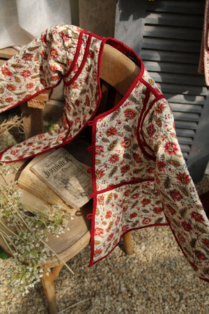 Quilted jacket Aline print
