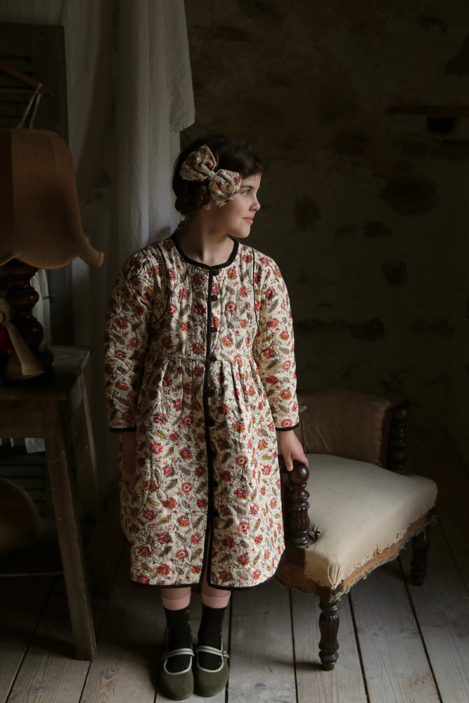 Reversible dress coat Aline print