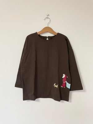 Christmas T-shirt/Dark Brown