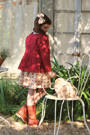 Quilted jacket Aline print