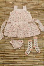 ELEONORE  Dress with pantyRosa Bloom Print crepe