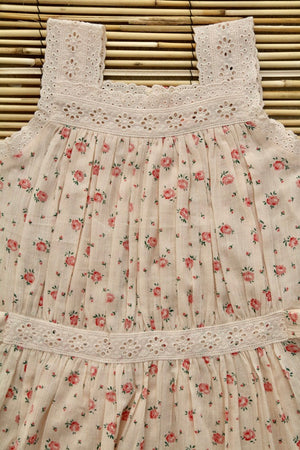 ELEONORE  Dress with pantyRosa Bloom Print crepe