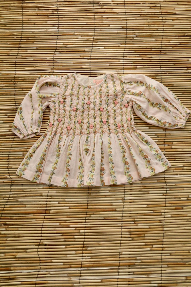 Blouse Smocks LS Farandole Flowers