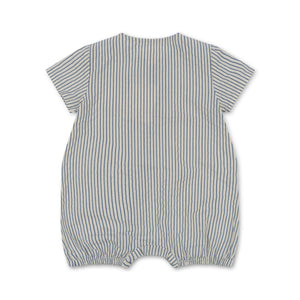 ACE ROMPER GOTS/ STRIPE BLUIE