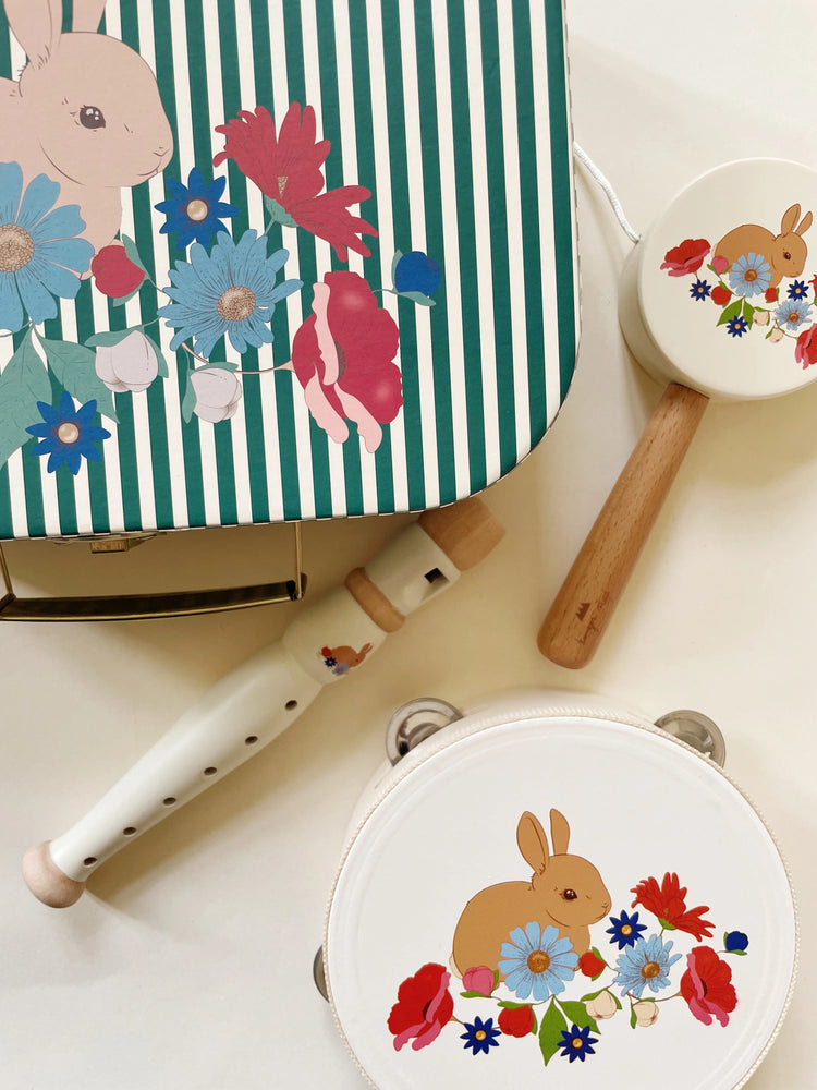 WOODEN MUSIC SET BUNNY FSC