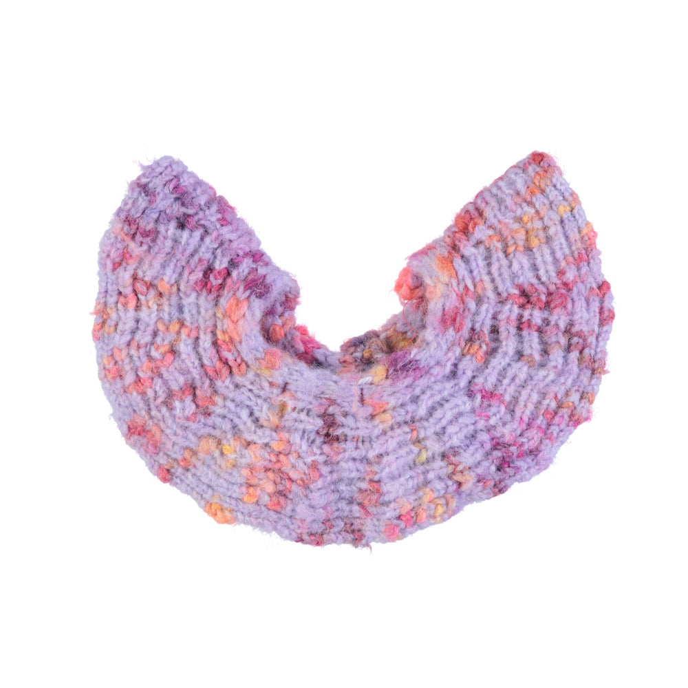 KNITTED COLLAR/MULTICOLOR PURPLE