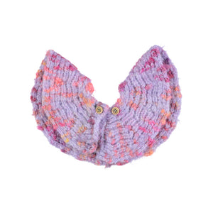 KNITTED COLLAR/MULTICOLOR PURPLE