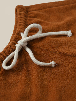 Terracotta Terry Rope Shorts