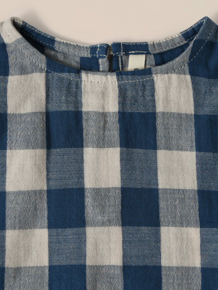 Pottery Blue Gingham Boxy T-Shirt