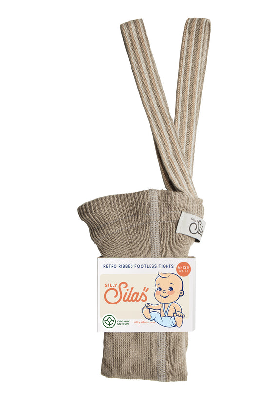 Footless Collection_Oyster Grey Striped