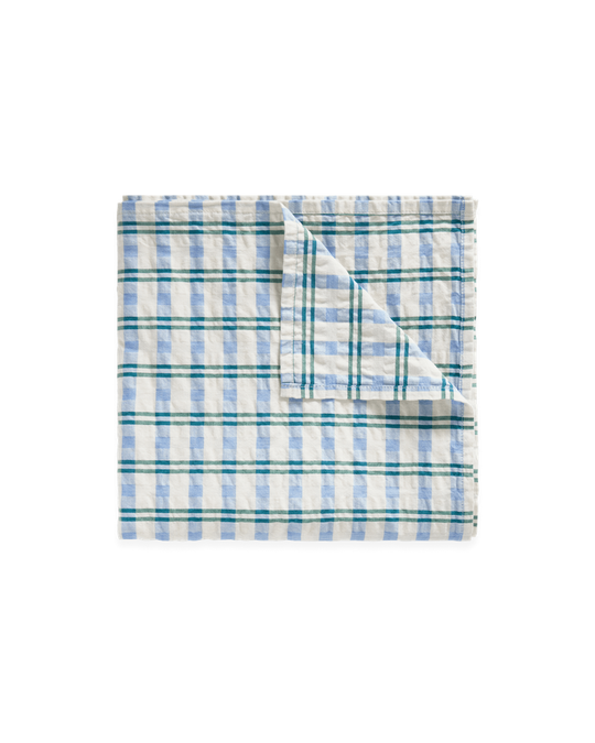 Check Mar Seersucker Swaddle Blanket