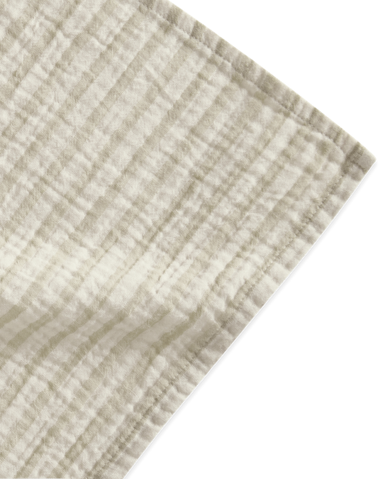 Stripe Pebble Muslin Swaddle Blanket