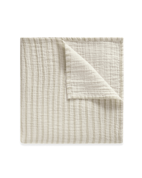 Stripe Pebble Muslin Swaddle Blanket