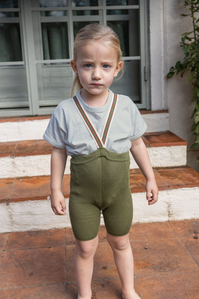 Shorty Tights Collection_Olive Striped