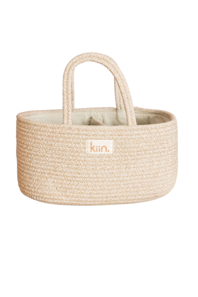 cotton rope nappy caddy organiser