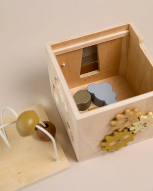 WOODEN ACTIVITY CUBE FSC