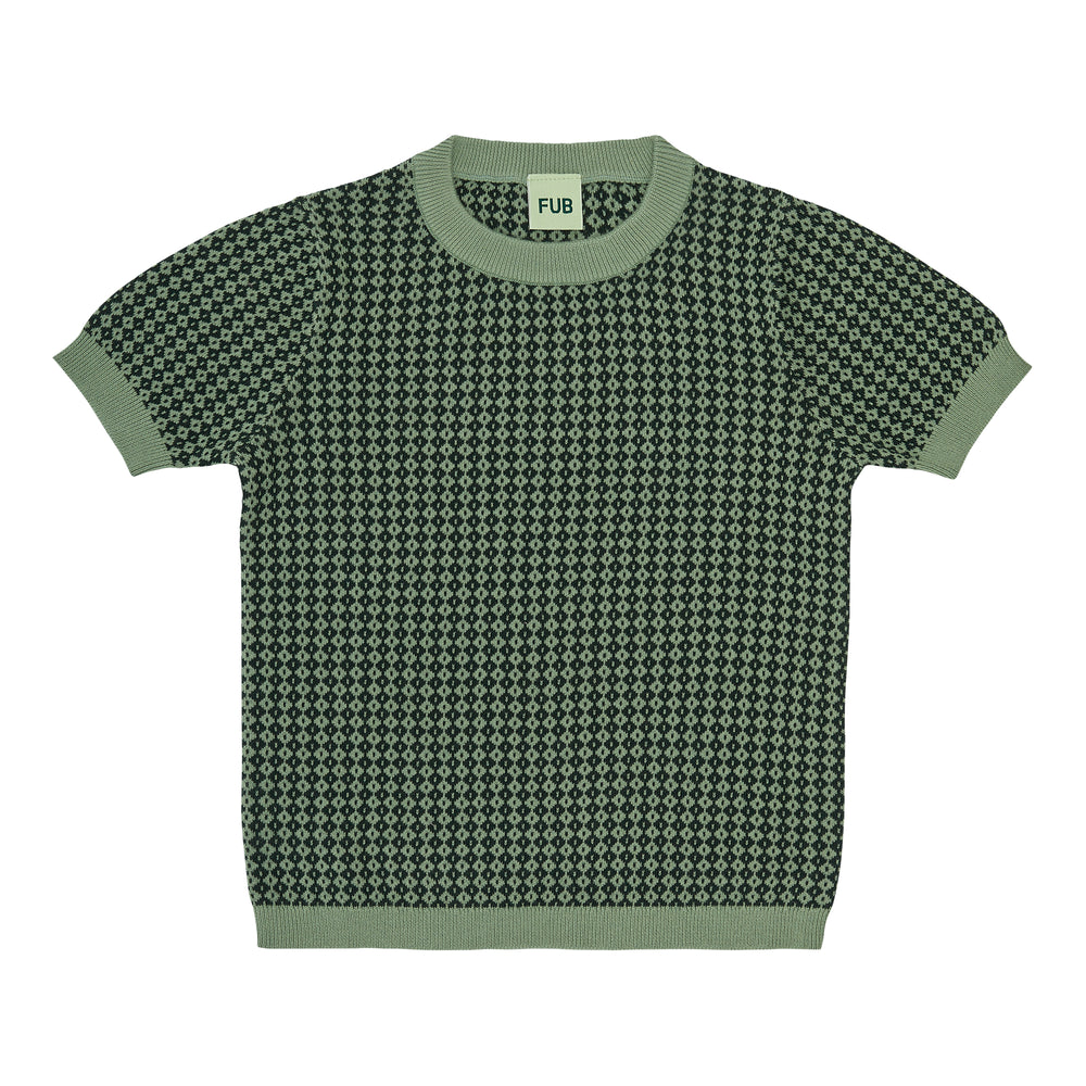 Jaquard t-shirt/LEAF/DEEP GREEN