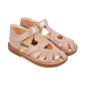 Sandal with heart detail and velcro closure/Rose