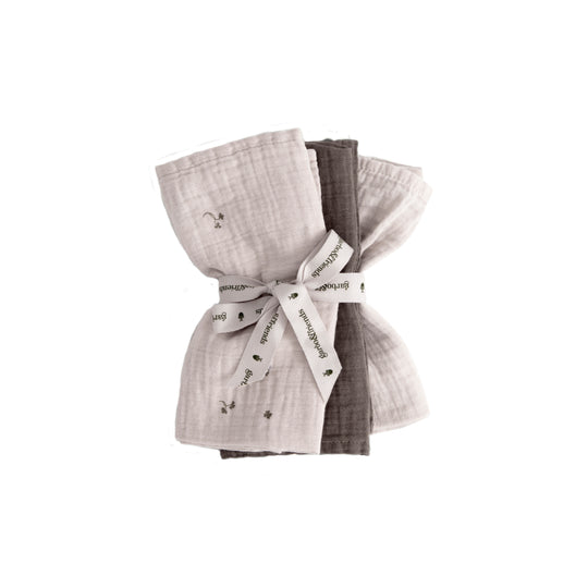 Folia Muslin Burp Cloths 3 pcs