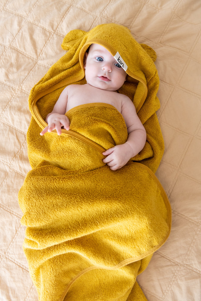 Hooded Towel - Mustard