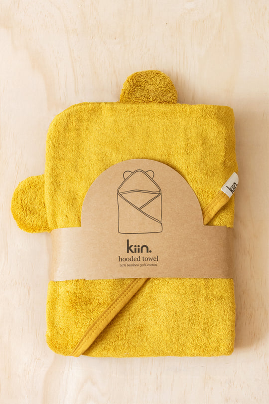 Hooded Towel - Mustard